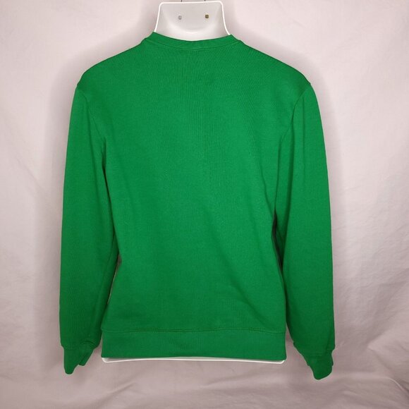 Christmas Kitty Cat Pullover Sweatshirt Medium Jingle Bells Green Womens - Picture 3 of 5